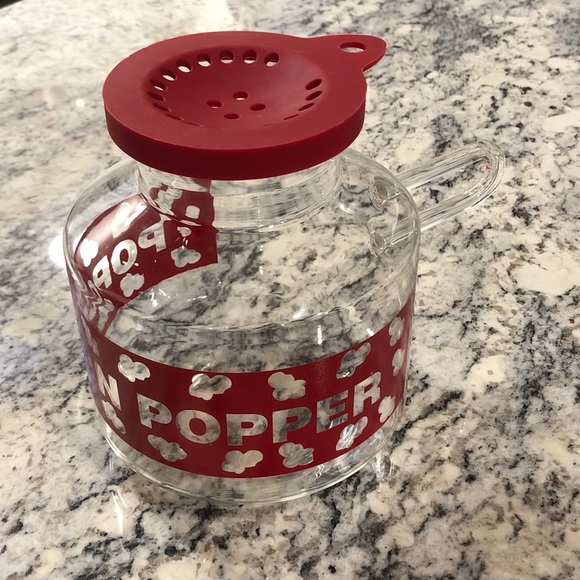 sur la table glass microwave popcorn popper